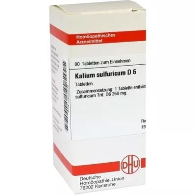 KALIUM SULFURICUM D 6 tabletter, 80 pc