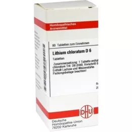 LITHIUM CHLORATUM D 6 tabletter, 80 pc