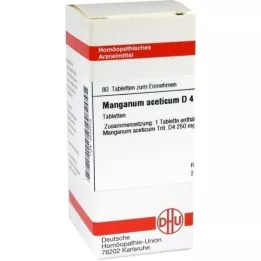 MANGANUM ACETICUM D 4 tabletter, 80 pc