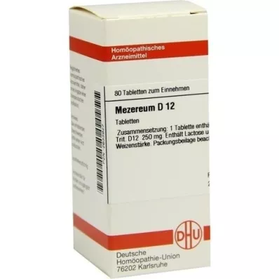 MEZEREUM D 12 tabletter, 80 st