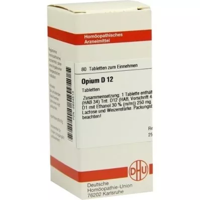 OPIUM D 12 tabletter, 80 st