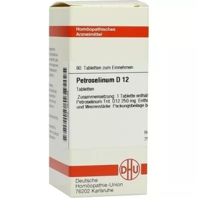 PETROSELINUM D 12 tabletter, 80 st