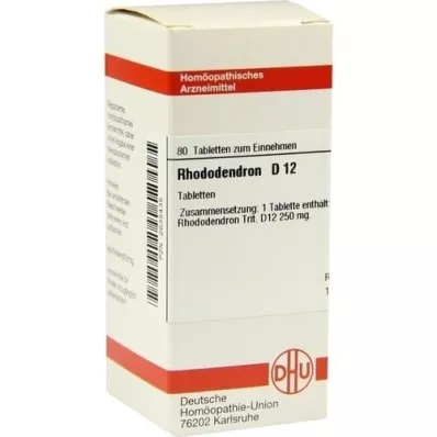 RHODODENDRON D 12 tabletter, 80 st