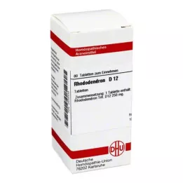 RHODODENDRON D 12 tabletter, 80 st