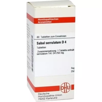SABAL SERRULATUM D 4 tabletter, 80 pc