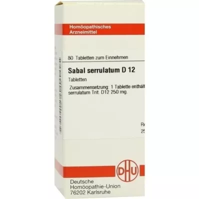 SABAL SERRULATUM D 12 tabletter, 80 st