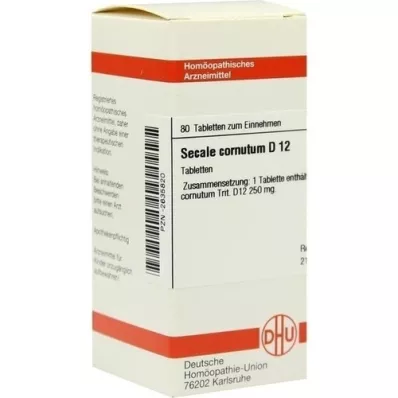 SECALE CORNUTUM D 12 tabletter, 80 st