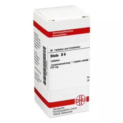 STICTA D 6 tabletter, 80 pc