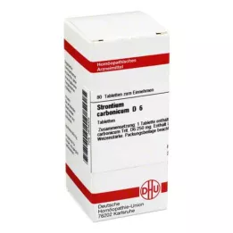 STRONTIUM CARBONICUM D 6 tabletter, 80 pc