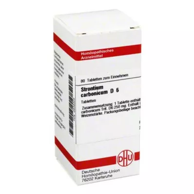 STRONTIUM CARBONICUM D 6 tabletter, 80 pc