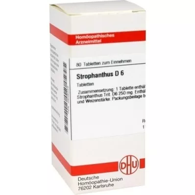 STROPHANTHUS D 6 tabletter, 80 pc