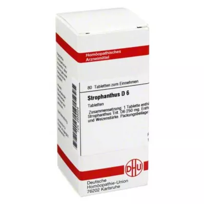 STROPHANTHUS D 6 tabletter, 80 pc