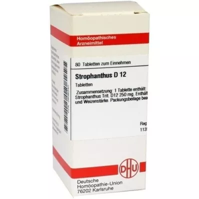STROPHANTHUS D 12 tabletter, 80 st