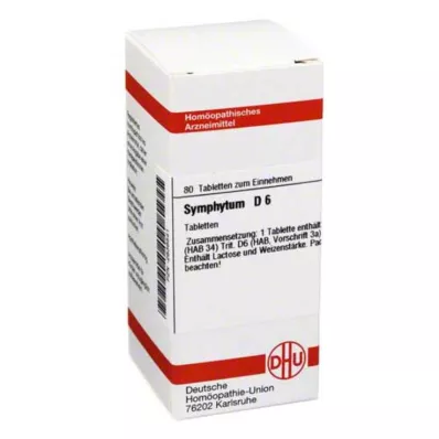 SYMPHYTUM D 6 tabletter, 80 pc