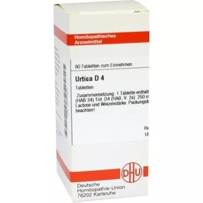 URTICA D 4 tabletter, 80 pc