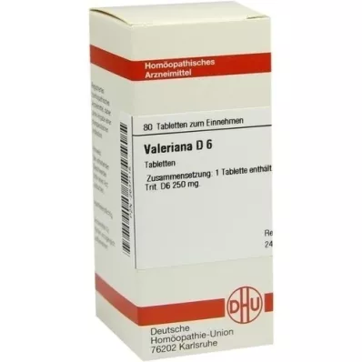 VALERIANA D 6 tabletter, 80 pc