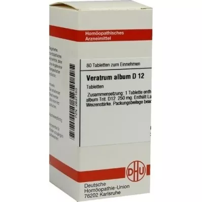 VERATRUM ALBUM D 12 tabletter, 80 st