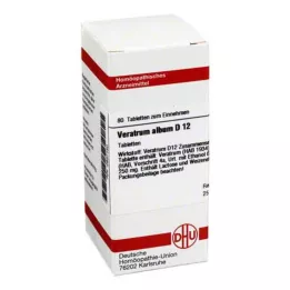 VERATRUM ALBUM D 12 tabletter, 80 st