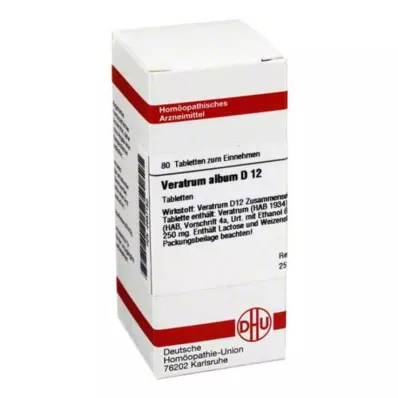 VERATRUM ALBUM D 12 tabletter, 80 st