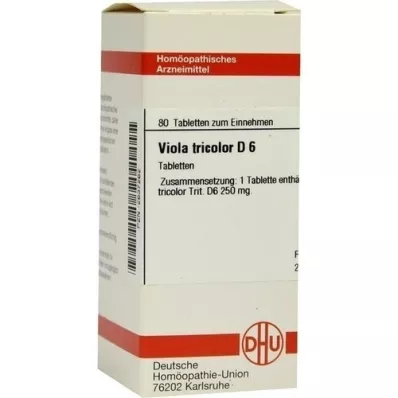 VIOLA TRICOLOR D 6 tabletter, 80 pc