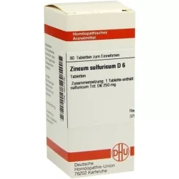 ZINCUM SULFURICUM D 6 tabletter, 80 pc