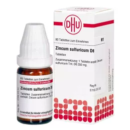 ZINCUM SULFURICUM D 6 tabletter, 80 pc
