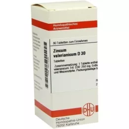 ZINCUM VALERIANICUM D 30 tabletter, 80 pc