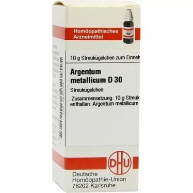 ARGENTUM METALLICUM D 30 globuli, 10 g