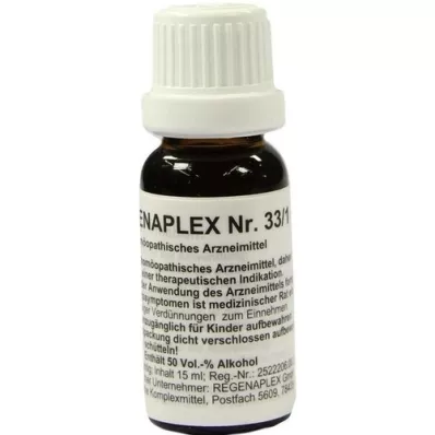 REGENAPLEX Nr.33/1 droppar, 15 ml