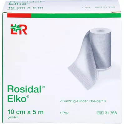 ROSIDAL Elko 10 cmx5 m kort sträckbandage, 2 st