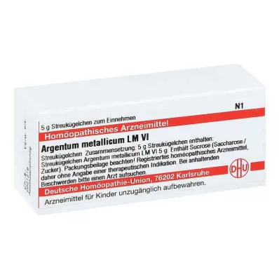ARGENTUM METALLICUM LM VI Globuli, 5 g ARGENTUM METALLICUM LM VI Globuli, 5 g
