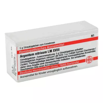 ARGENTUM NITRICUM LM XVIII Globuli, 5 g ARGENTUM NITRICUM LM XVIII Globuli, 5 g