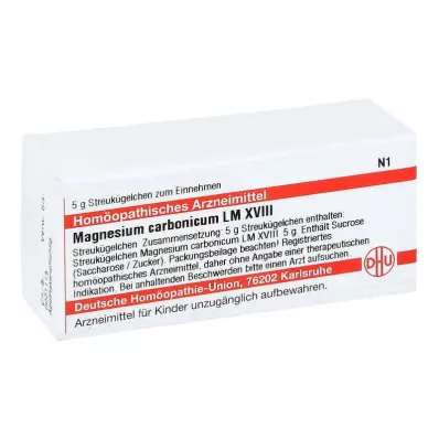 MAGNESIUM CARBONICUM LM XVIII Globuli, 5 g MAGNESIUM CARBONICUM LM XVIII Globuli, 5 g