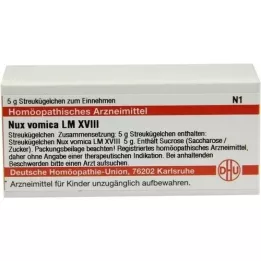 NUX VOMICA LM XVIII Globuli, 5 g