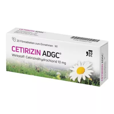 CETIRIZIN ADGC Filmdragerade tabletter, 20 st