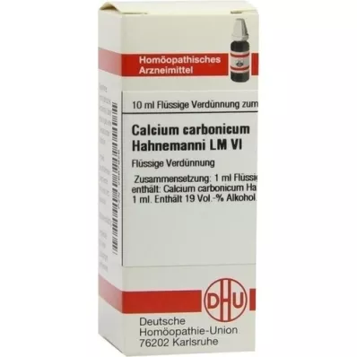 CALCIUM CARBONICUM Hahnemanni LM VI Spädning, 10 ml