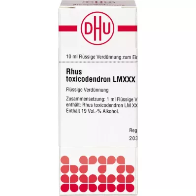 RHUS TOXICODENDRON LM XXX Spädning, 10 ml