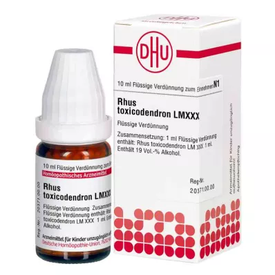 RHUS TOXICODENDRON LM XXX Spädning, 10 ml RHUS TOXICODENDRON LM XXX Spädning, 10 ml