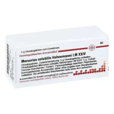 MERCURIUS SOLUBILIS Hahnemanni LM XXIV Globuli, 5 g MERCURIUS SOLUBILIS Hahnemanni LM XXIV Globuli, 5 g