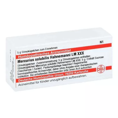 MERCURIUS SOLUBILIS Hahnemanni LM XXX Globuli, 5 g MERCURIUS SOLUBILIS Hahnemanni LM XXX Globuli, 5 g