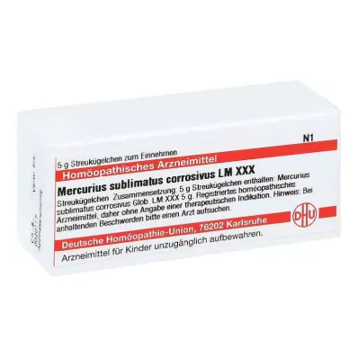 MERCURIUS SUBLIMATUS corrosivus LM XXX globuli, 5 g