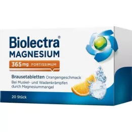 BIOLECTRA Magnesium 365 mg fortissimum Apelsin, 20 st