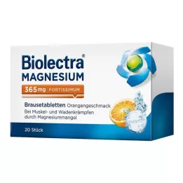 BIOLECTRA Magnesium 365 mg fortissimum Apelsin, 20 st