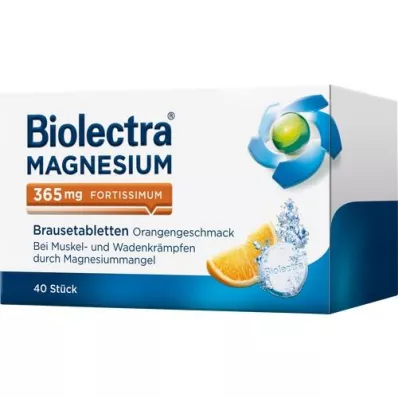 BIOLECTRA Magnesium 365 mg fortissimum Apelsin, 40 st