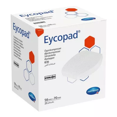 EYCOPAD Ögonkompresser 56x70 mm sterila, 25 st EYCOPAD Ögonkompresser 56x70 mm sterila, 25 st