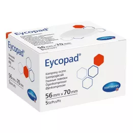EYCOPAD Ögonkompresser 56x70 mm, osterila, 5 st