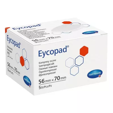 EYCOPAD Ögonkompresser 56x70 mm, osterila, 5 st
