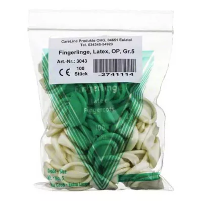 FINGERLING Latex OP Storlek 5, 100 st FINGERLING Latex OP Storlek 5, 100 st