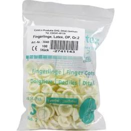 FINGERLING Latex OP Storlek 2, 100 st