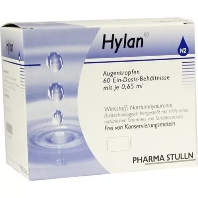 HYLAN 0,65 ml ögondroppar, 60 st